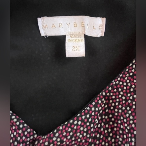 Marybelle Black and Pink Women's Top - Picture 3 of 4